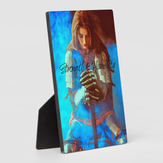 Festigkeit und Bescheidenheit Fotoplatte (Seite)