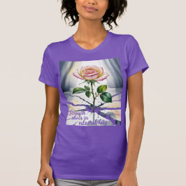 Festigkeitsangabe Wasserfarben-Rose T-Shirt