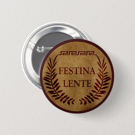Festina lente button (Vorne & Hinten)