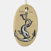 Festina Lente - Eile langsam machen Keramikornament (Rechts)