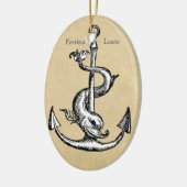 Festina Lente - Eile langsam machen Keramikornament (Links)