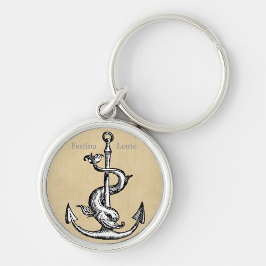 Festina Lente - Eile langsam machen Schlüsselanhänger (Vorne)