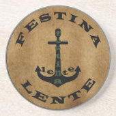 Festina lente getränkeuntersetzer (Vorne)