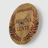 Festina lente große wanduhr (Winkel)