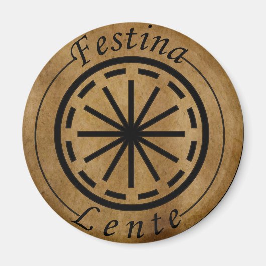 Festina lente magnet (Vorne)