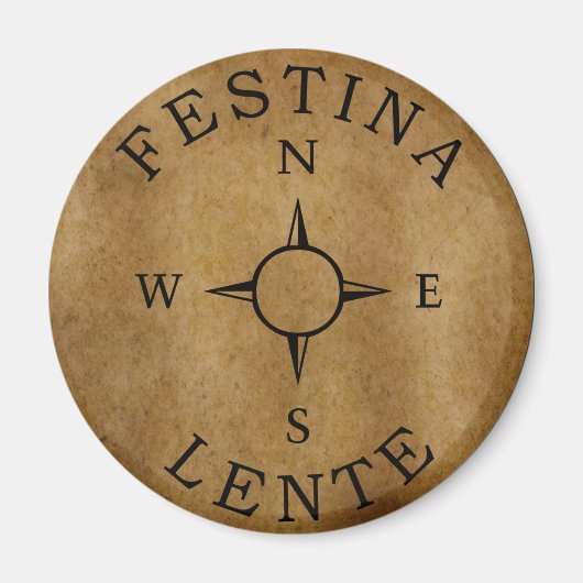 Festina lente magnet (Vorne)