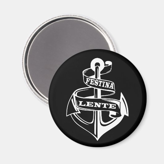 Festina lente magnet (Vorderseite/Rückseite)