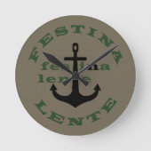 Festina lente runde wanduhr (Vorderseite)