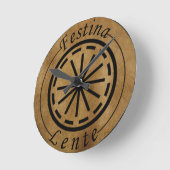 Festina lente runde wanduhr (Winkel)