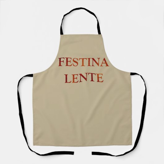 Festina lente schürze (Vorderseite)