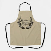 Festina lente schürze (Vorderseite)