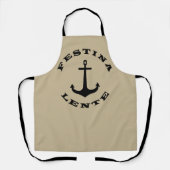 Festina lente schürze (Vorderseite)