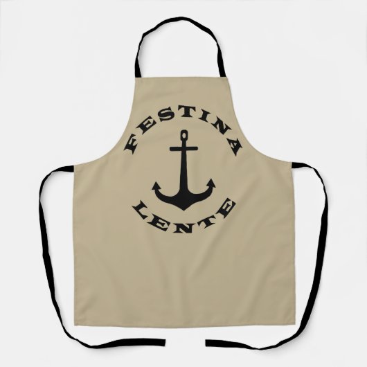 Festina lente schürze (Vorderseite)