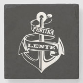 Festina lente steinuntersetzer (Vorderseite)