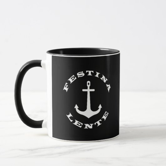 Festina lente tasse (Links)