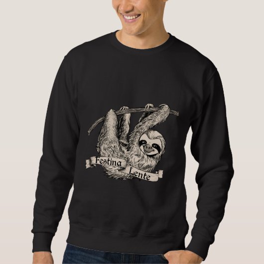 Festina Lente Three Toed Sloth Sweatshirt (Vorderseite)