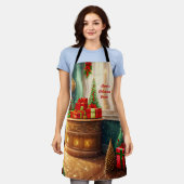 Festisch dekoriertes Zimmer, traditionelle Weihnac Schürze (Getragen)