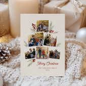 Festitive Foliage Foto Treppenkarte Feiertagskarte