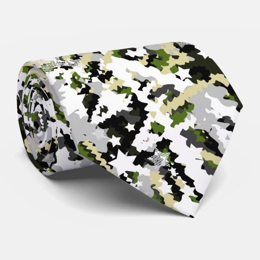 Festiv, abstrakt, Stars, Streifen, farbenfroh Krawatte (Gerollt)