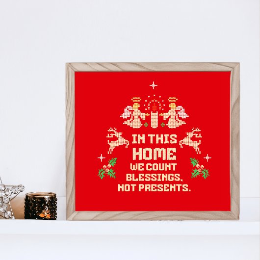 Festiv "In dieser Zuhause zählen wir Segnungen" Poster