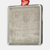 Festival am Chateau d'Anet Ornament Aus Metall (Links)