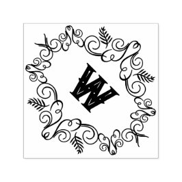 Festival Art Deco Monogram Vintag Holiday Permastempel
