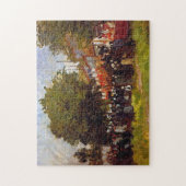 Festival at Argenteuil 1872 Monet Fine Art Collect Puzzle (Vertikal)