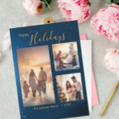 Festival Blue 3 Foto Collage Moderne Weihnachten