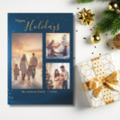 Festival Blue 3 Foto Collage Moderne Weihnachten