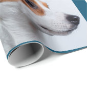 Festival Blue Dog Bones Foto Collage Weihnachten Geschenkpapier (Rolleneckpunkt)