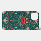 Festival Bontanical floral Folk Art Forest Green Case-Mate iPhone Hülle (Rückseite (Horizontal))