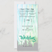 Festival Bright Lights Green Fun Wedding (Rückseite)