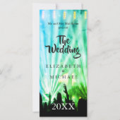 Festival Bright Lights Green Fun Wedding (Vorderseite)