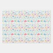 Festival-Camping auf Gingham Geschenkpapier Set (Vorderseite 2)