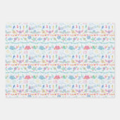 Festival-Camping auf Gingham Geschenkpapier Set (Vorderseite)