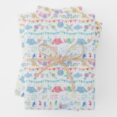 Festival Camping On Gingham Geschenkpapier Set (Beispiel)