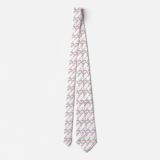 Festival Candy Cane Pattern Holiday Neck Tie Krawatte (Rückseite)