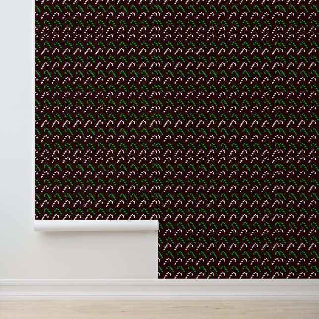 Festival Candy Cane Pattern Tapete (Anwendung)