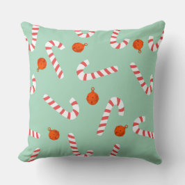 Festival Candy Cane Throw Kissen