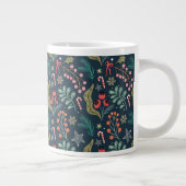 Festival Candy Cane und Holly Pattern Jumbo-Tasse (Rechts)