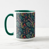 Festival Candy Cane und Holly Pattern Tasse (Links)