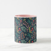 Festival Candy Cane und Holly Pattern Tasse (Zentrum)