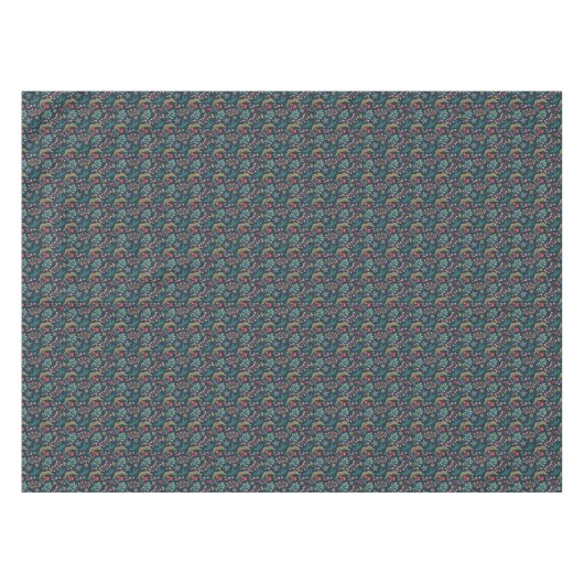 Festival Candy Cane und Holly Pattern Tischdecke (Vorderseite (Horizontal))