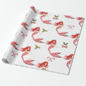 Festival Candy Cane Weihnachtsmaid Geschenkpapier (Ungerollt)