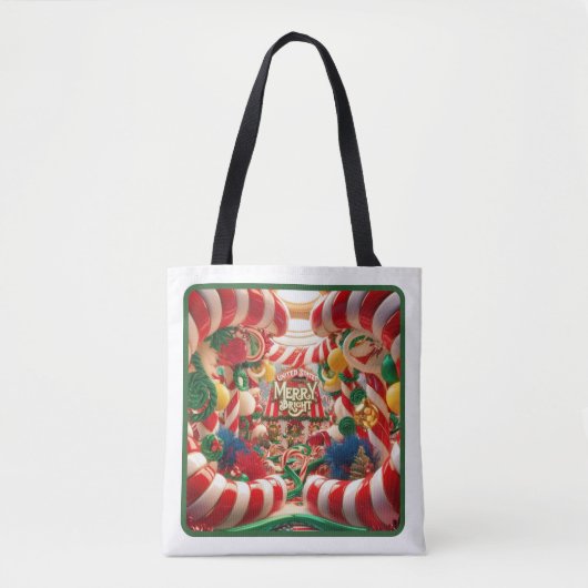Festival Candy Wonderland Tote Bag - Mittel Tasche (Vorderseite)