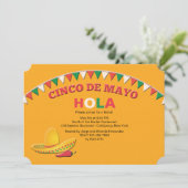 Festival Cinco de Mayo Einladung (Stehend Vorderseite)