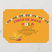 Festival Cinco de Mayo Einladung (Vorne/Hinten)