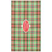 Festival Classic Red Green Frohe Weihnachten Karie Tischdecke (Vorderseite)