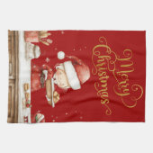Festival Classic Red Mrs Claus Weihnachts Backen Geschirrtuch (Horizontal)