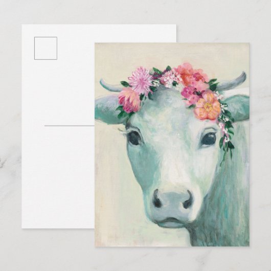 Festival Cow Postkarte (Vorne/Hinten)